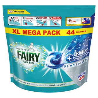 Fairy Non Bio Platinum Pods 44 Wash