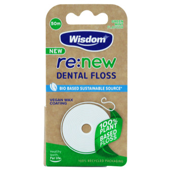 Wisdom Dental Floss Green Mint 50m