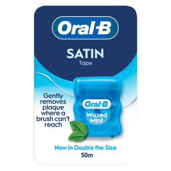 Oral B Satin Tape Waxed Mint 50m