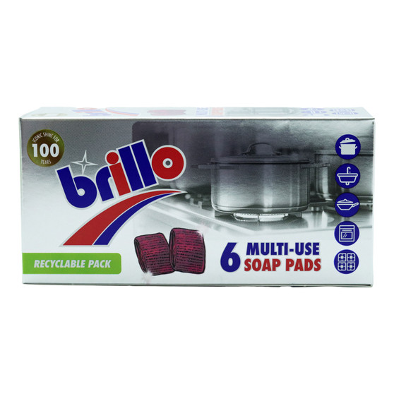 Mr Muscle Brillos Soap Pads 6 Pack