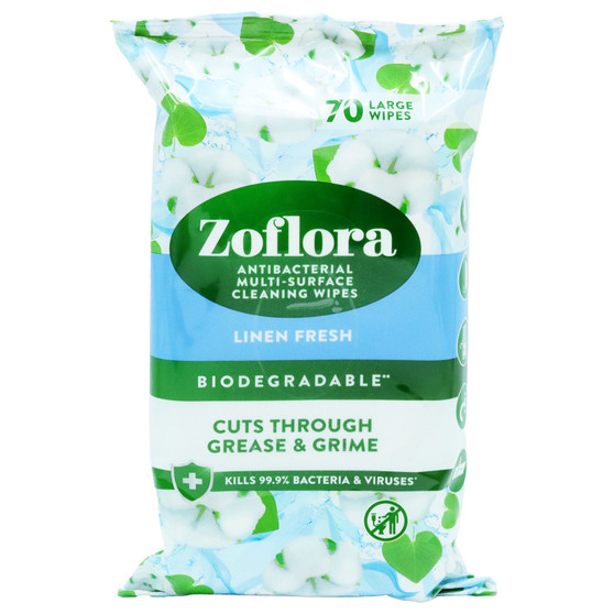 Zoflora Linen Fresh Wipes 70 Pack