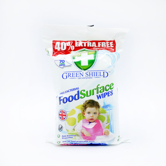 Greenshield Wipe Antibacterial Food Surface 70 Pack