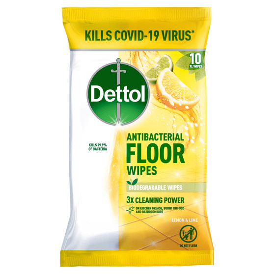 Dettol Floor Wipes Citrus 10 Pack