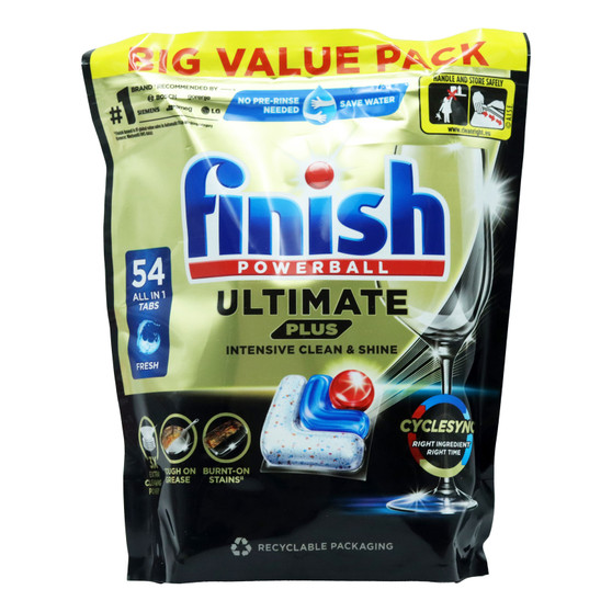 Finish Dishwasher Tablet Ultimate Plus Original 54 Pack