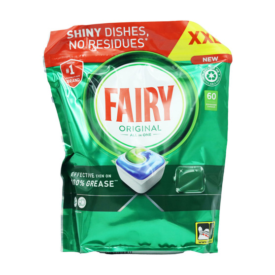 Fairy Dishwasher Tab All In One Original 60 Pack