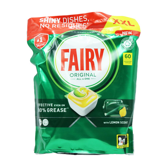 Fairy Dishwasher Tab All In One Lemon 60 Pack