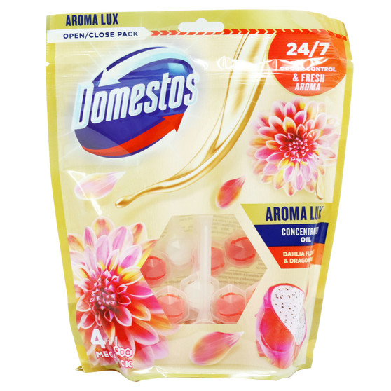 Domestos Rim Block  Dahlia & Dragon Twin Pack