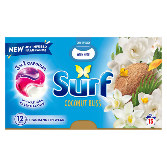 Surf Capsules  Coconut Bliss 15 Wash