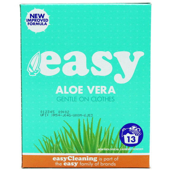 Easy Washing Powder Non Bio Aloe Vera 13 Wash 884g