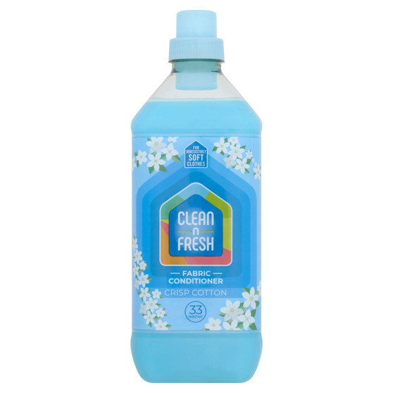 Clean & Fresh Fabric Conditio Crisp Cotton 33 Wash 1ltr