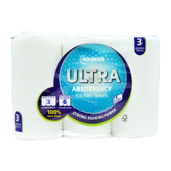 Magnum Kitchen Towel Ultra 3ply 3 Pack