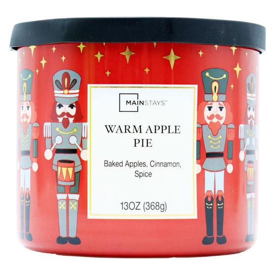Candle Jar 3 Wick Nutcracker Warm Apple Pie 13oz