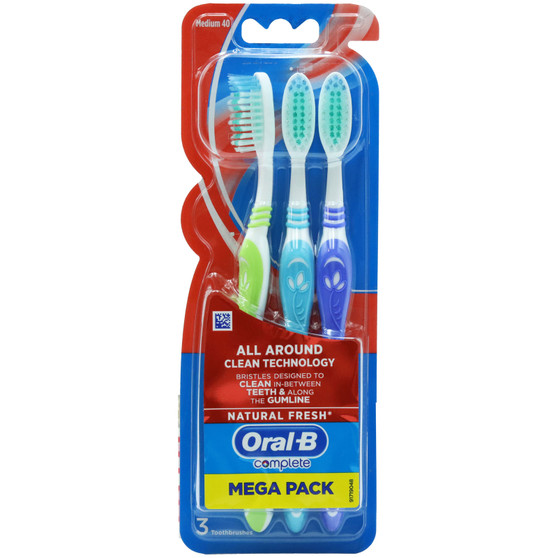 Oral B Toothbrush All Around Mega Pack 3 Pack