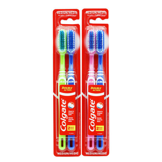 Colgate Toothbrush Double Action Twin Assorted