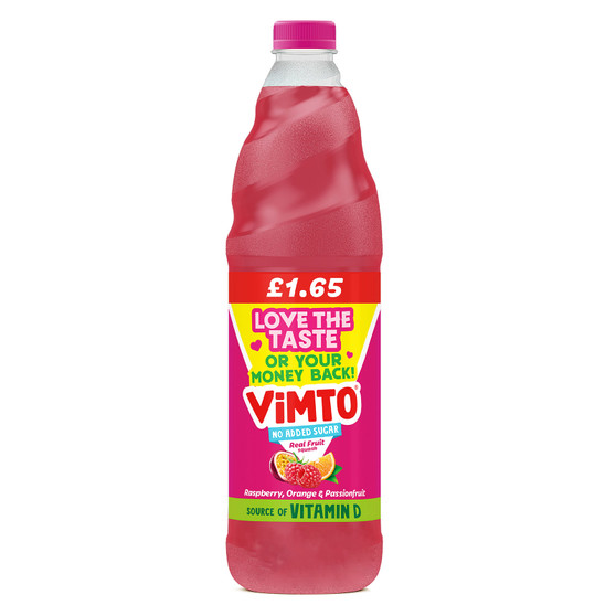 Vimto Cordial Raspberry /Orange/Passion Fruit 725ml