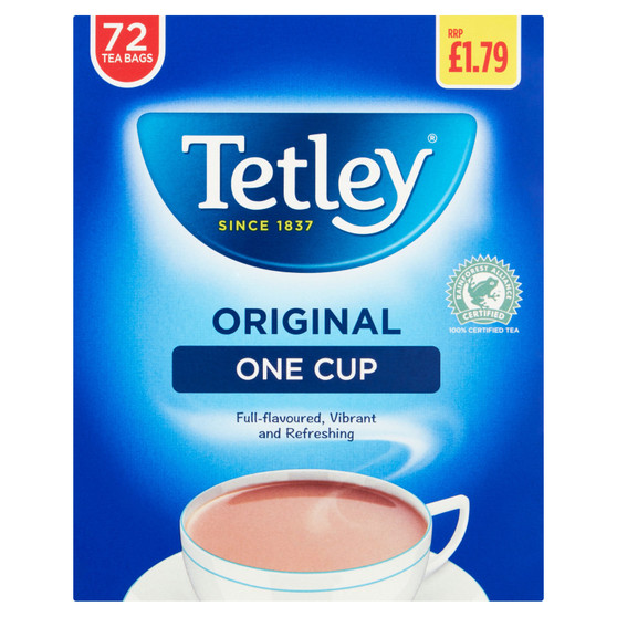 Tetley Tea Bags One Cup 72 Pack