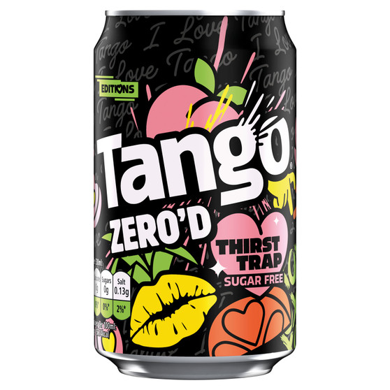 Tango Sugar Free Tropical Thirst Trap 330ml Can 24 Pack