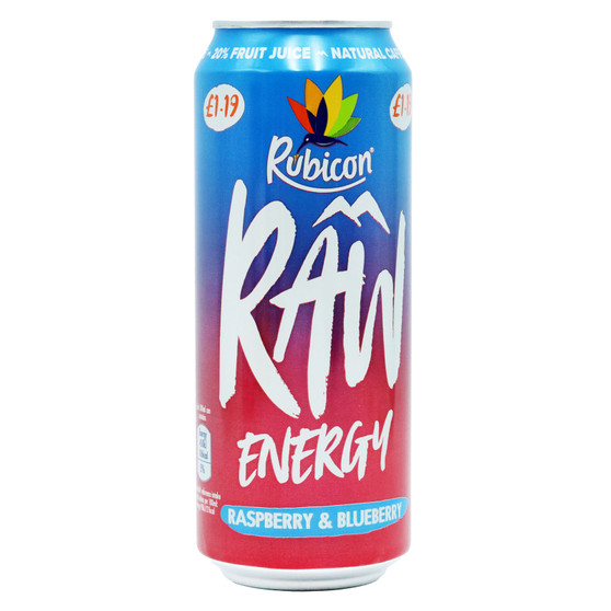 Rubicon Raw Raspberry & Blueberry Can 500ml