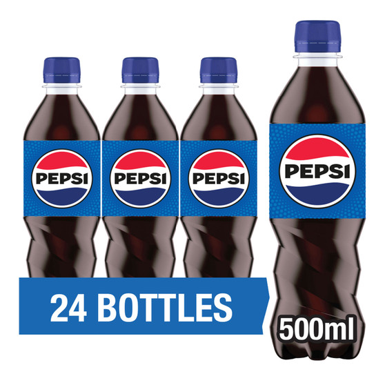 Pepsi Regular Bottle 500ml 24 Pack