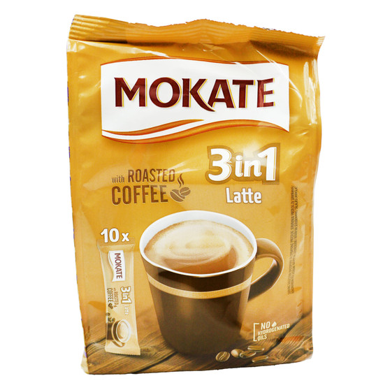 Mokate Bag Coffee Latte 3 In1 Sachet 10 Pack
