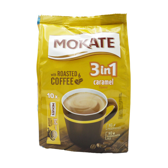 Mokate Bag Coffee Caramel 3 In 1 Sachet 10 Pack