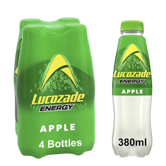 Lucozade Energy Apple 380ml 4 Pack