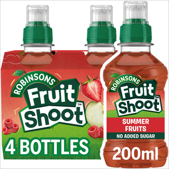 Fruit Shoot No Added Sugar  Summer Fruits 200ml 4 Pack