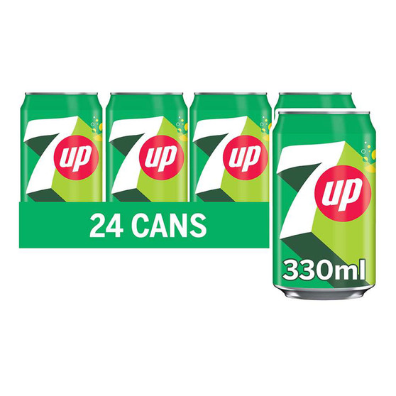 7up Cans 330ml 24 Pack