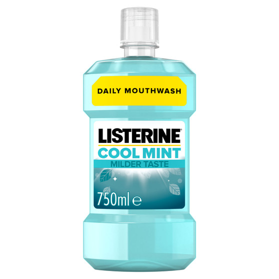 Listerine Essentials Cool Mint Mild Mouthwash 750ml