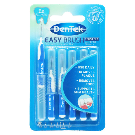 Dentek Interdental Brushes 0.6mm 6 Pack