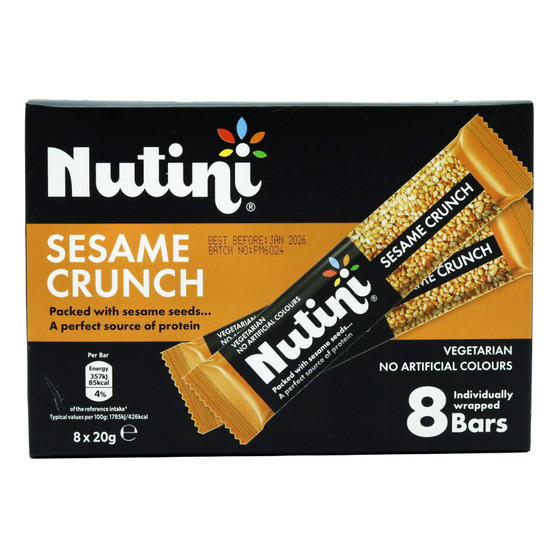 Nutini Sesame Crunch Bars 160g 8 Pack