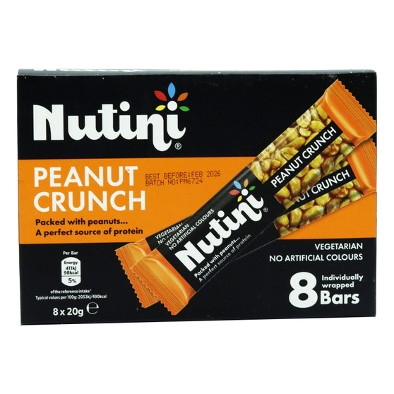 Nutini Peanut Crunch Bars 160g 8 Pack