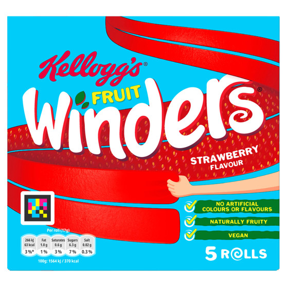 Kelloggs Fruit Winders Strawberry 85g 5 Pack