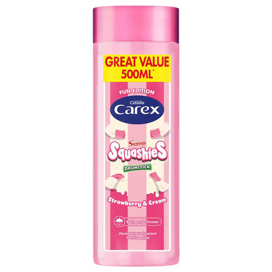 Carex Shower Gel Squashies Strawberry & Cream 500ml