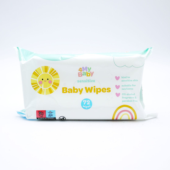 4my Baby Baby Wipes Sensitive 72 Pack