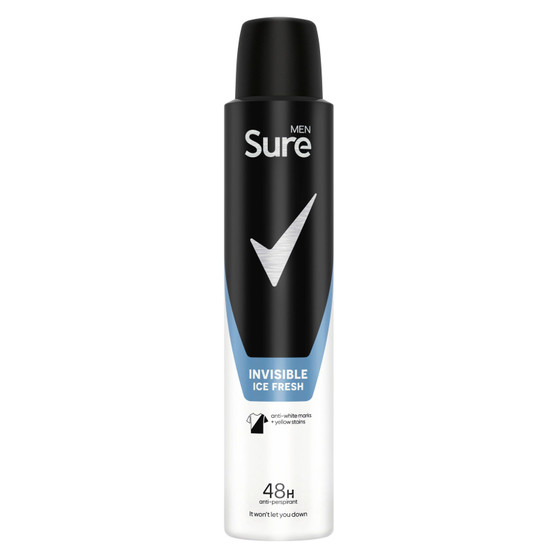 Sure Men Antiperspirant Invisible Ice 200ml