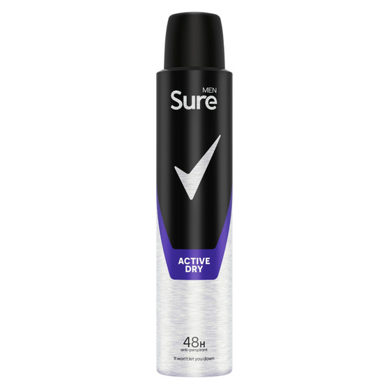 Sure Men Antiperspirant Active Dry 200ml