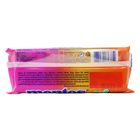 Mentos Fruit 114g 3 Pack