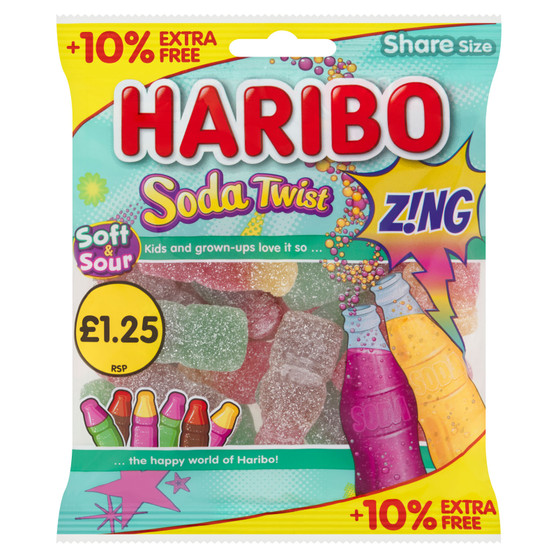Haribo Soda Twist Zing  140g