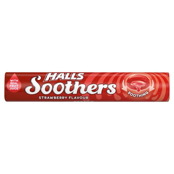 Halls Soothers Strawberry Sweets 45g