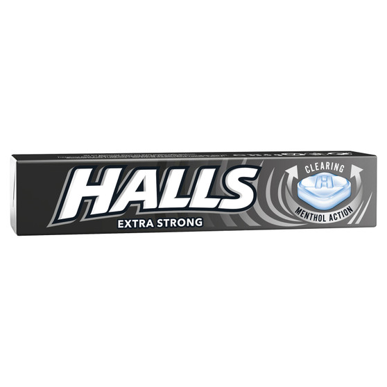 Halls Extra Strong Menthol Action Sweets 33.5g