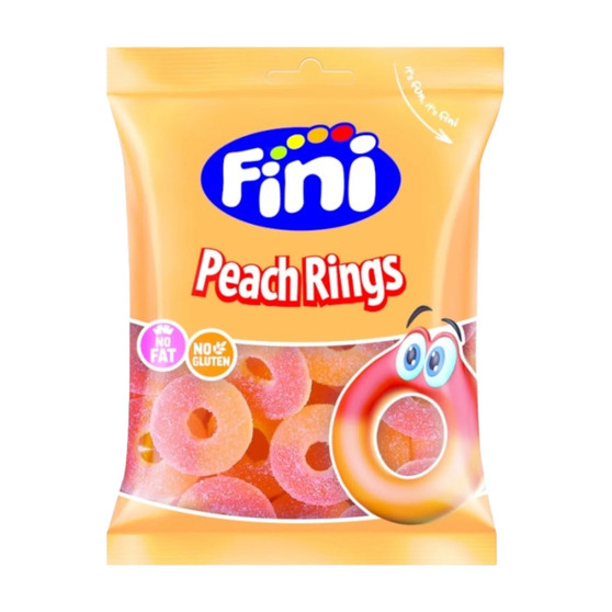Fini Fizzy Peach Flavoured Jelly Rings 75g