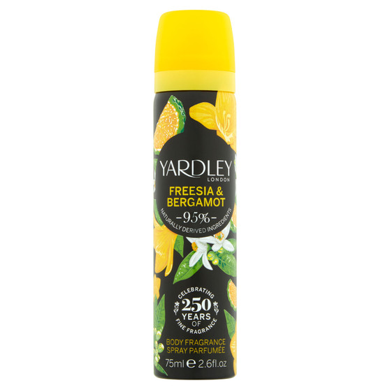 Yardley Body Spray Freesia & Bergamot 75ml
