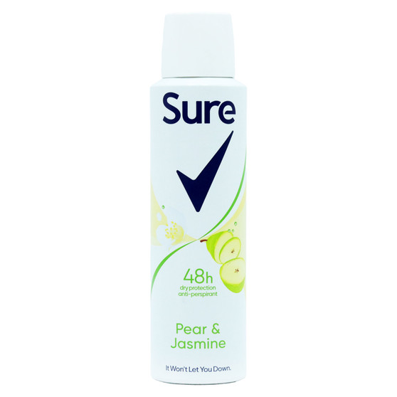 Sure Antiperspirant Deodorant Pear & Jasmine For Woman 150ml