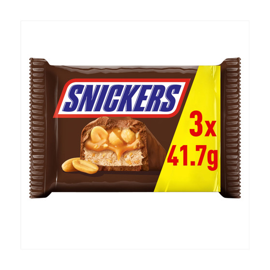 Snickers Bar 120g 3 Pack