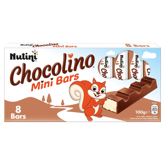 Nutini Choco Mini Bars 100g 8 Pack