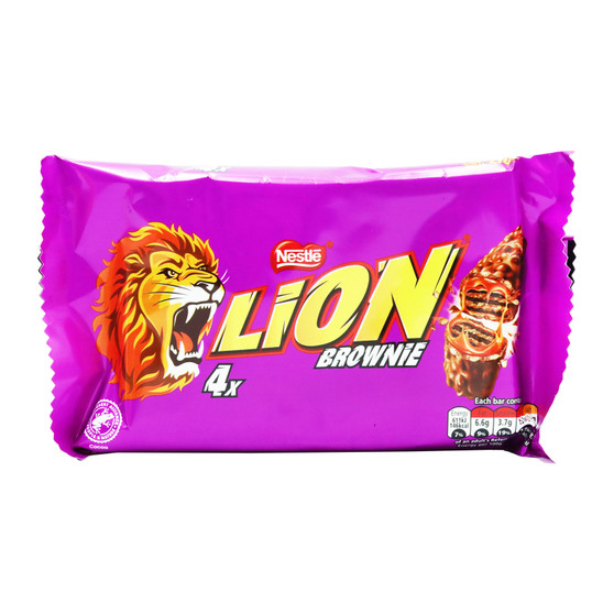 Nestle Lion Bar Brownie 120g 4 Pack