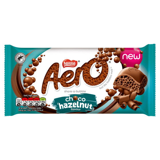 Nestle Aero Block Hazelnut 90g