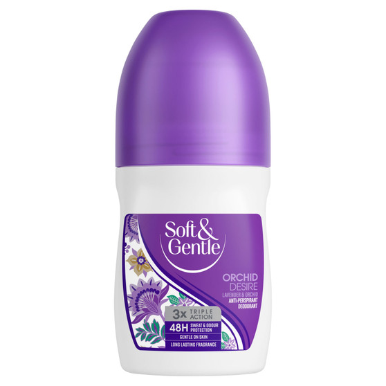 Soft & Gentle Roll On Deodorant  Orchid Desire 50ml