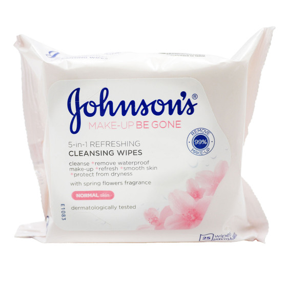 Johnson Make Up Be Gone Wipe Refreshing 25 Pack